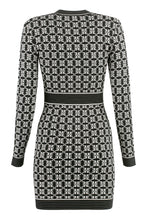 Load image into Gallery viewer, Jacquard knit mini-dress
