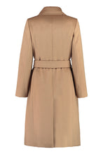 Load image into Gallery viewer, Bcollage double-breasted virgin wool coat
