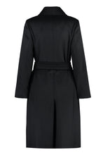 Load image into Gallery viewer, Bcollage double-breasted virgin wool coat
