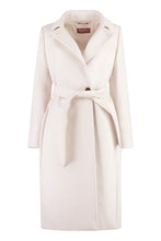Load image into Gallery viewer, Bcollage double-breasted wool coat
