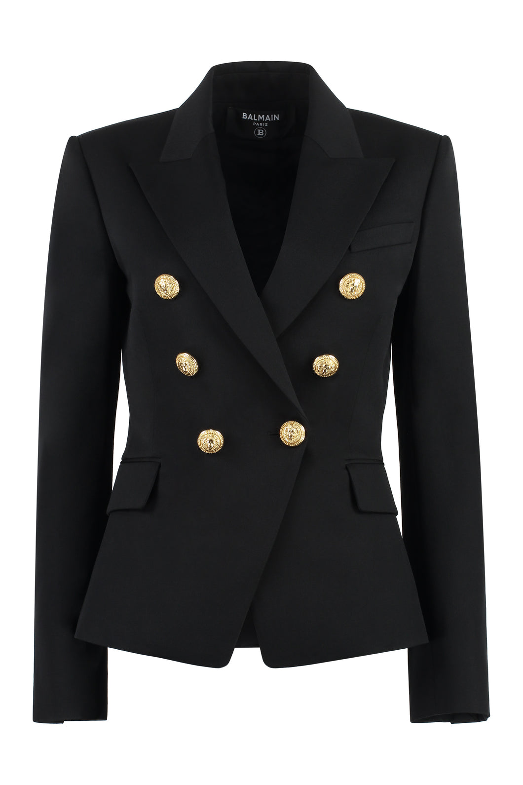 Double-breasted virgin wool jacket