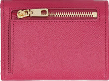 Load image into Gallery viewer, Small leather flap-over wallet
