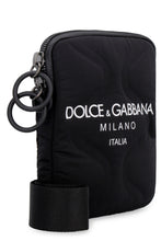 Load image into Gallery viewer, Leather and nylon messenger bag
