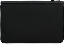 Load image into Gallery viewer, Logo detail flat leather pouch

