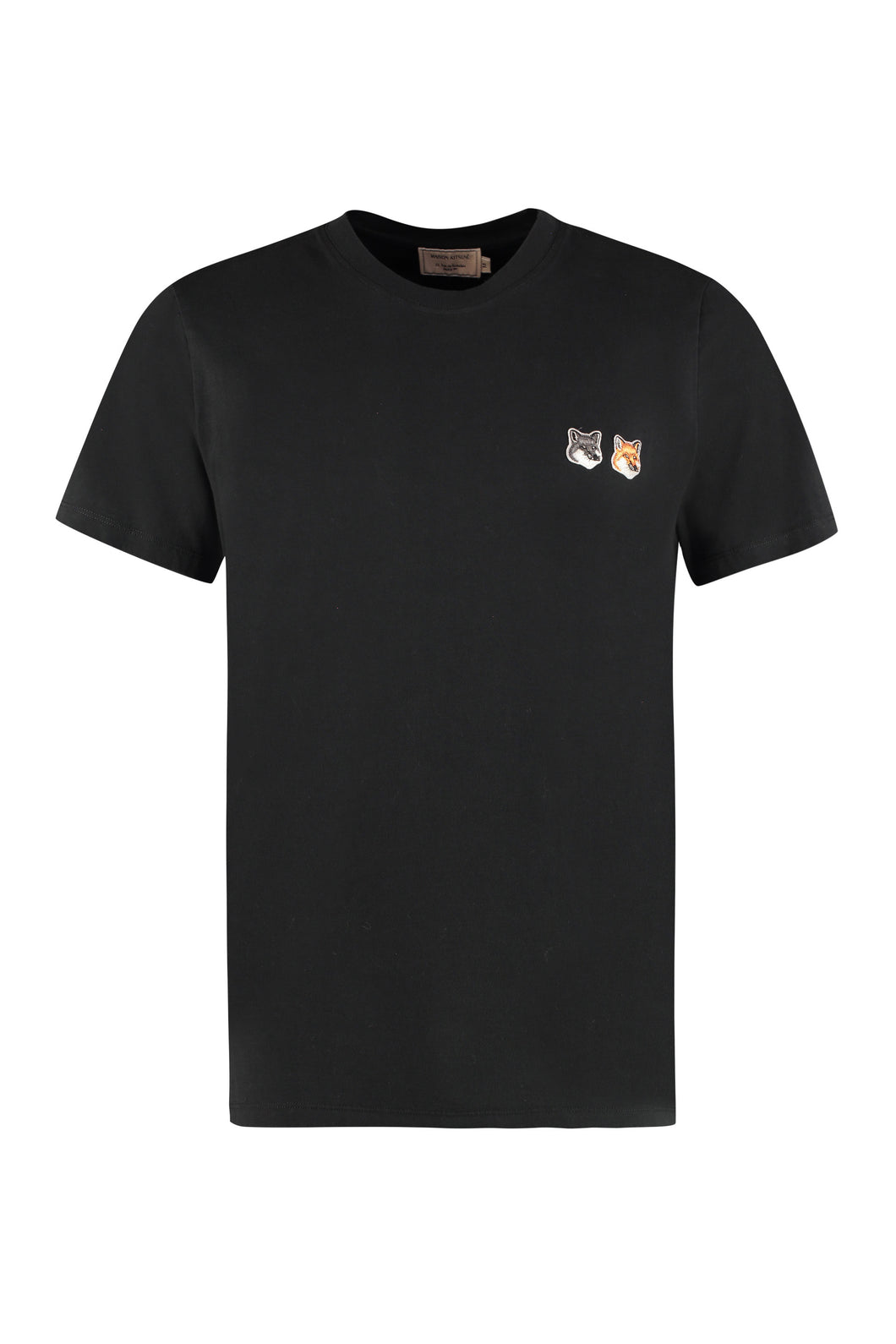 Patch detail cotton t-shirt