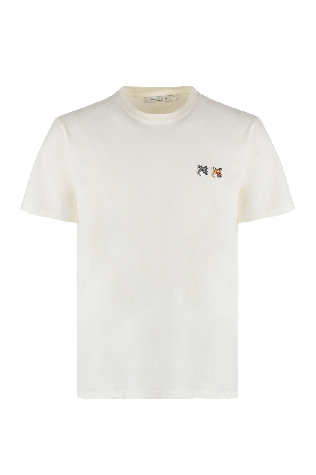 Patch detail cotton t-shirt