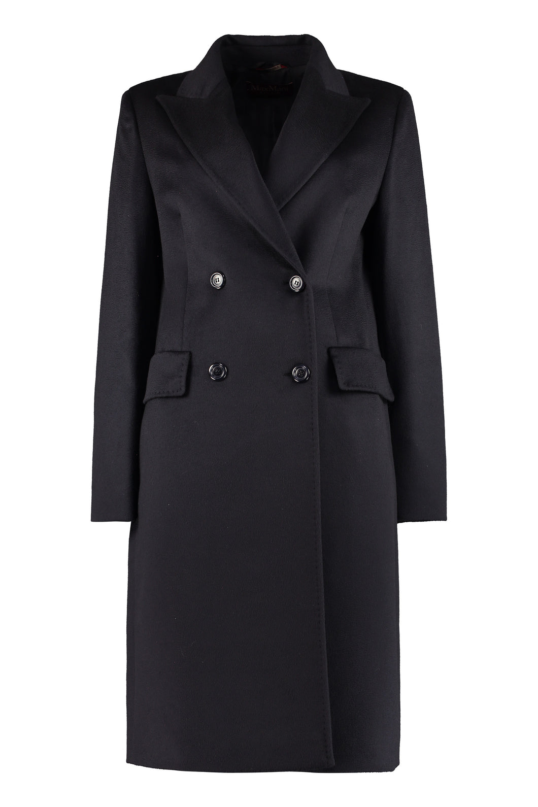 Carena double-breasted wool coat