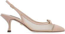Load image into Gallery viewer, Mesh pointy-toe slingbacks
