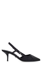 Load image into Gallery viewer, Fabric slingback pumps
