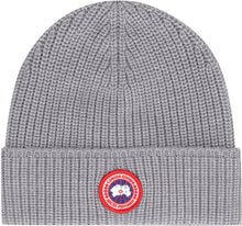 Load image into Gallery viewer, Artic Disc ribbed knit beanie
