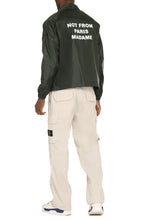 Load image into Gallery viewer, Slogan Techno fabric jacket
