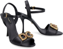 Load image into Gallery viewer, Leather heeled sandals

