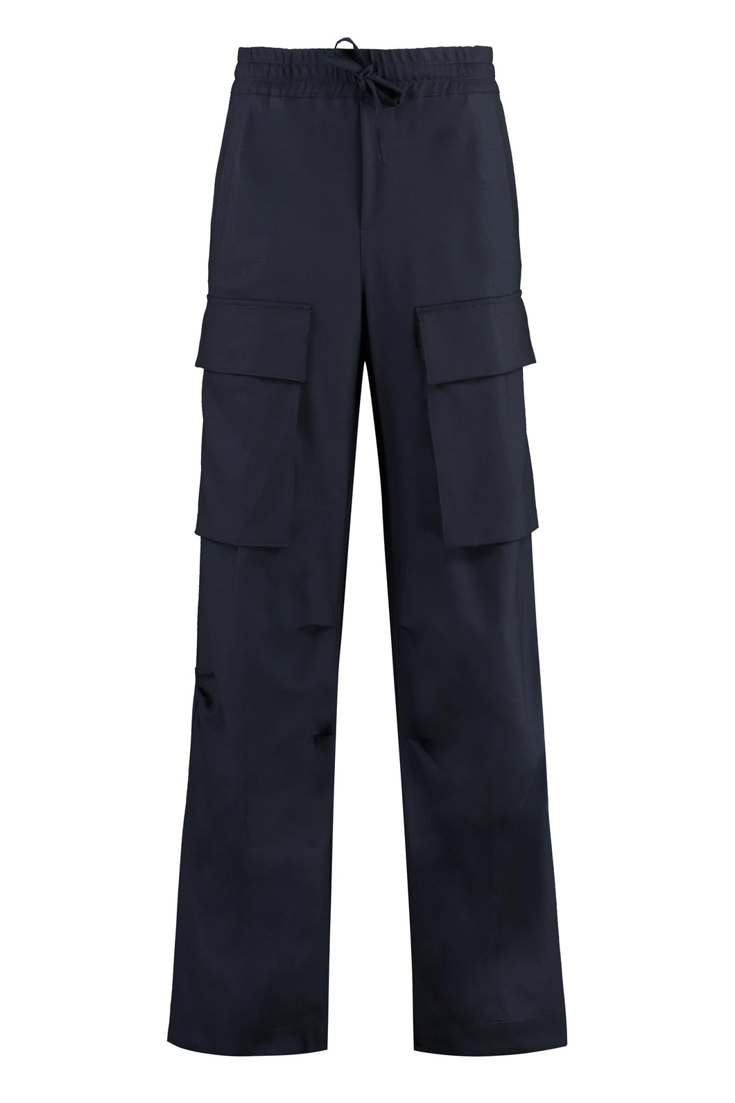 Wool cargo trousers