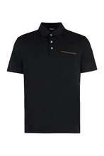 Load image into Gallery viewer, Short sleeve cotton pique polo shirt
