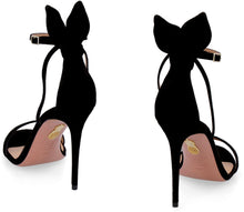 Load image into Gallery viewer, Bow Tie suede sandals

