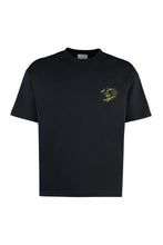 Load image into Gallery viewer, Slogan Esquisse cotton crew-neck T-shirt
