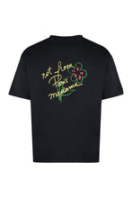 Load image into Gallery viewer, Slogan Esquisse cotton crew-neck T-shirt
