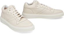 Load image into Gallery viewer, Leather mid-top sneakers

