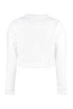 Load image into Gallery viewer, Cotton crew-neck sweatshirt with logo
