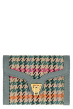Load image into Gallery viewer, Beat pied de poule fabric wallet

