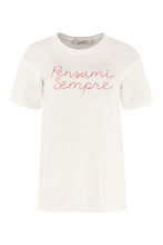 Load image into Gallery viewer, Embroidered cotton T-shirt
