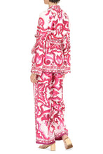 Load image into Gallery viewer, Printed silk pajama shirt
