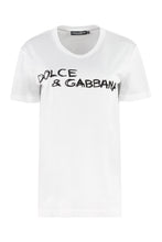 Load image into Gallery viewer, Cotton crew-neck T-shirt
