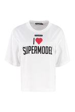 Load image into Gallery viewer, Cotton crew-neck T-shirt
