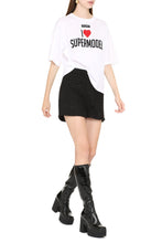 Load image into Gallery viewer, Cotton crew-neck T-shirt
