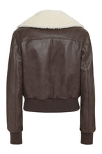 Load image into Gallery viewer, Faux leather jacket
