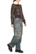 Load image into Gallery viewer, Faux leather jacket
