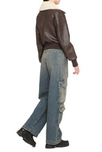 Load image into Gallery viewer, Faux leather jacket
