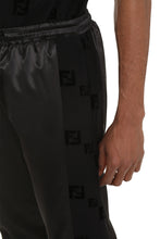 Load image into Gallery viewer, Logoed side stripe satin track-pants
