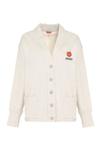 Load image into Gallery viewer, Logo detail cotton cardigan
