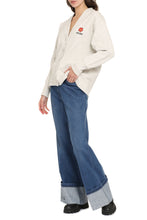 Load image into Gallery viewer, Logo detail cotton cardigan
