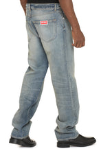 Load image into Gallery viewer, Asagao 5-pocket straight-leg jeans
