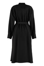 Load image into Gallery viewer, Belted silk dress
