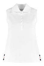 Load image into Gallery viewer, Sleeveless piqué polo shirt
