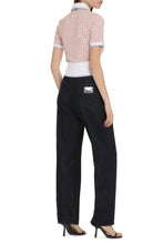 Load image into Gallery viewer, Cotton tweed polo shirt

