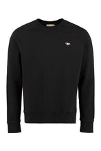 Load image into Gallery viewer, Cotton crew-neck sweatshirt with logo
