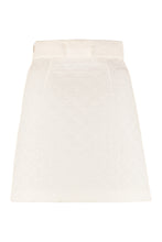 Load image into Gallery viewer, Quilted silk mini skirt
