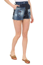 Load image into Gallery viewer, High-rise cut-off denim shorts
