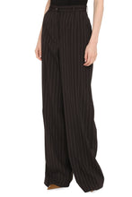 Load image into Gallery viewer, Pinstriped wool trousers

