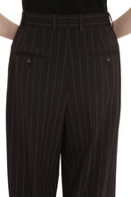 Load image into Gallery viewer, Pinstriped wool trousers
