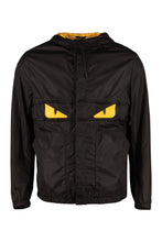 Load image into Gallery viewer, Hooded techno fabric raincoat
