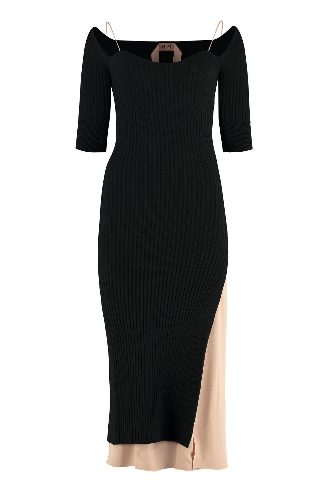 Ribbed knit dress