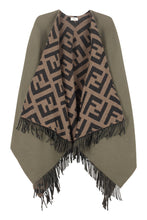 Load image into Gallery viewer, Wool and cashmere blend poncho
