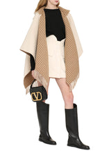 Load image into Gallery viewer, Wool and cashmere blend poncho
