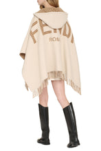 Load image into Gallery viewer, Wool and cashmere blend poncho
