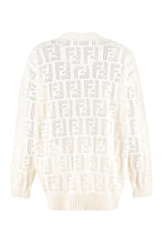 Load image into Gallery viewer, Openwork-knit cardigan
